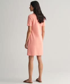 Gant WomanShield Pique Polo Dress Peachy Pink