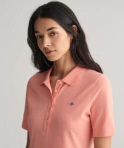 Gant WomanShield Pique Polo Dress Peachy Pink