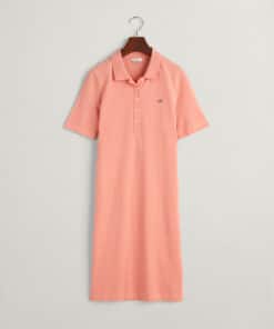 Gant WomanShield Pique Polo Dress Peachy Pink