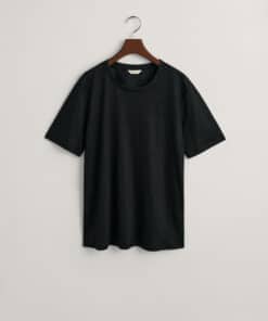 Gant Woman Linen ss T-shirt Black