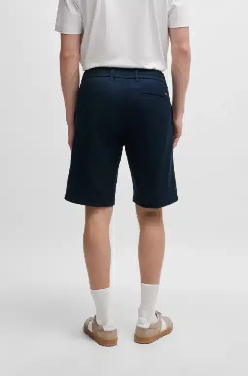 Boss Chino Tapered Shorts Dark Blue