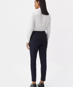 Comma, Slim Fit Trousers Navy
