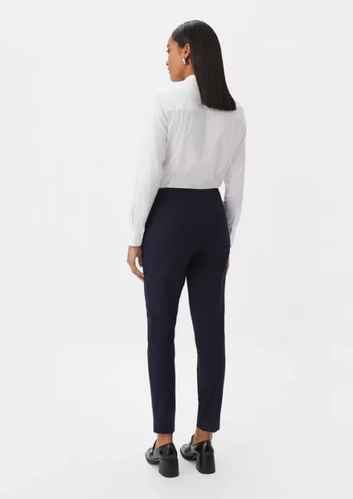 Comma, Slim Fit Trousers Navy