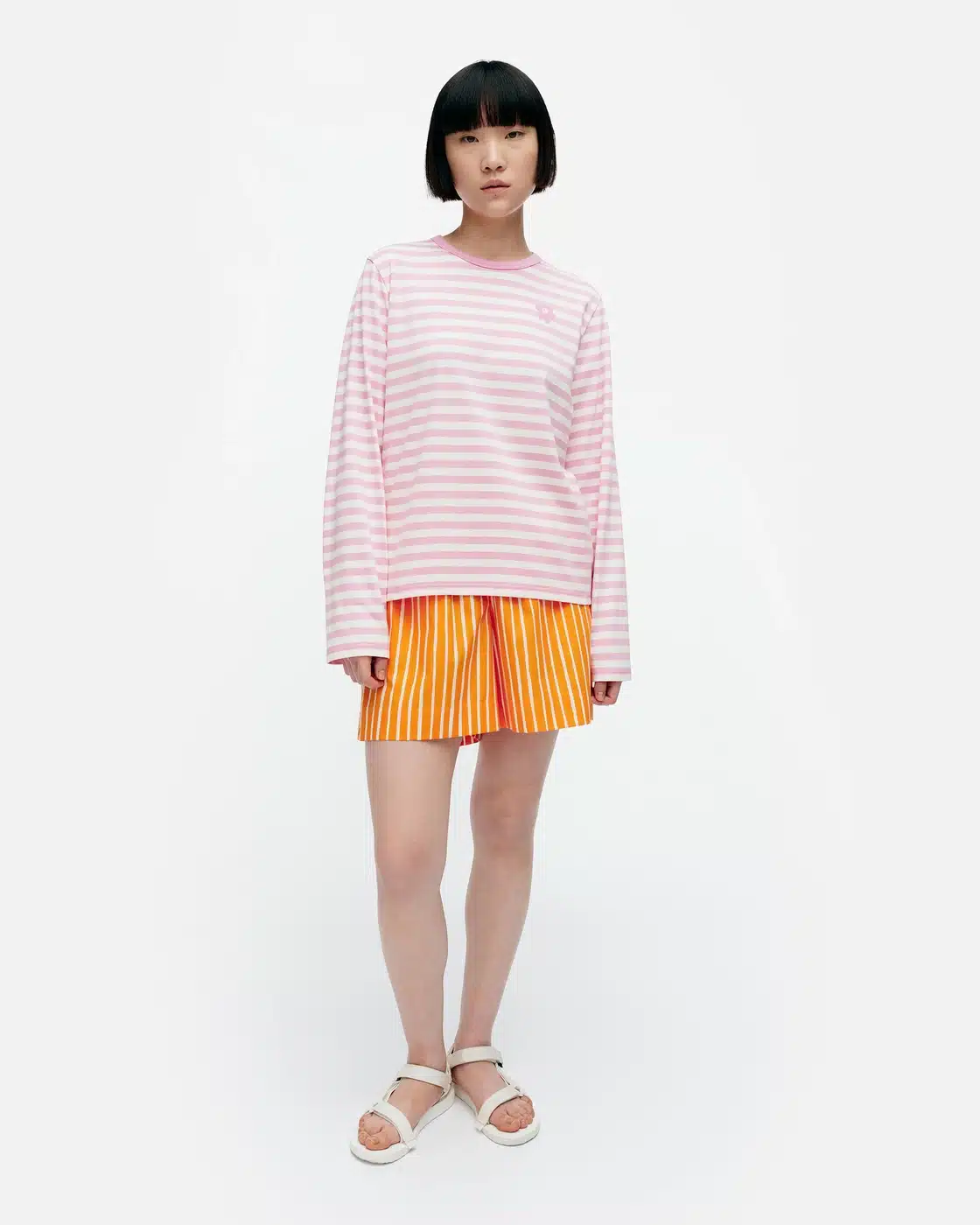 Marimekko Kioski Tasaraita Relaxed Longsleeve - Aukia