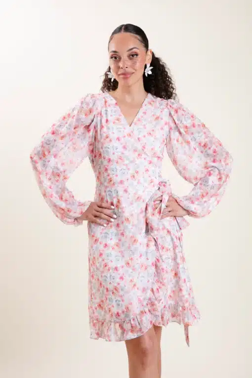 Dry Lake Everyday Dress Pink Rose Print