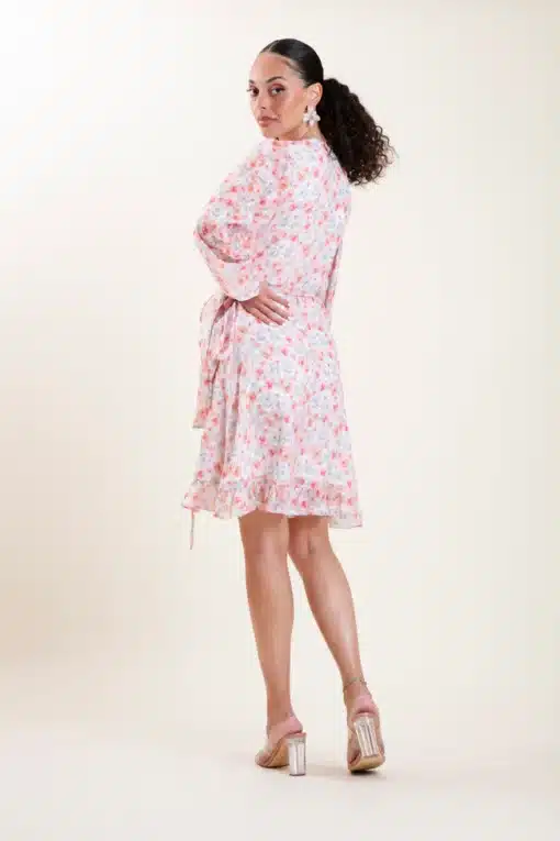 Dry Lake Everyday Dress Pink Rose Print
