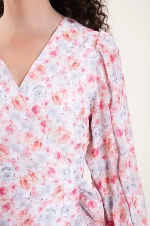 Dry Lake Everyday Dress Pink Rose Print