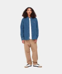 Carhartt WIP L/S Weldon Shirt Blue