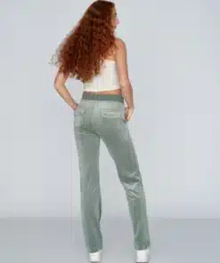 Juicy Couture Classic Velour Del Ray Pocket Pant Chinois Green
