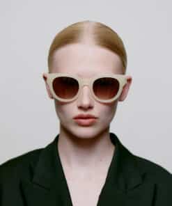 A.Kjaerbede Lilly Sunglasses Cream Bone