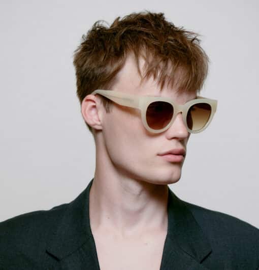 A.Kjaerbede Lilly Sunglasses Cream Bone