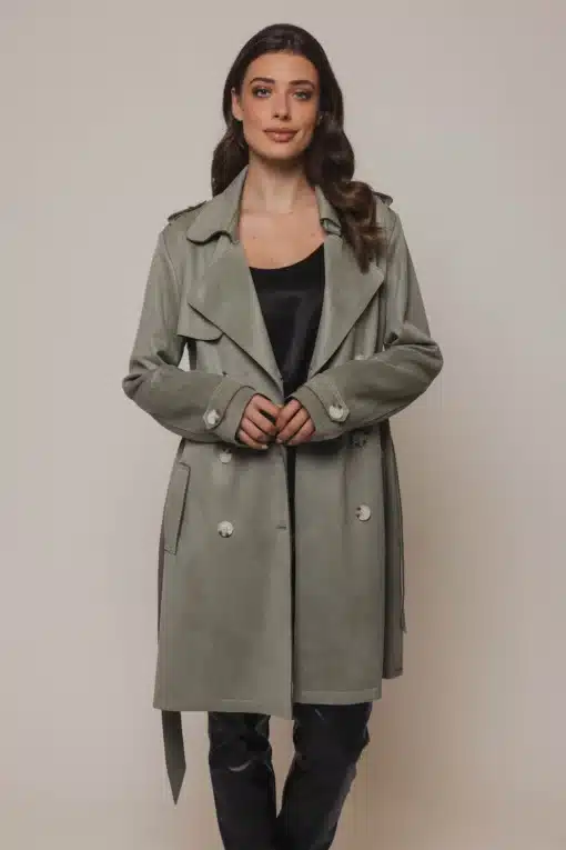 Rino & Pelle Kyona Trenchcoat Seamoss