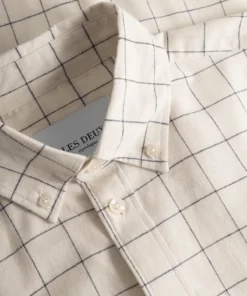 Les Deux Kent Check Shirt Light Ivory