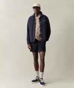 Les Deux Idris Coach Jacket Dark Navy