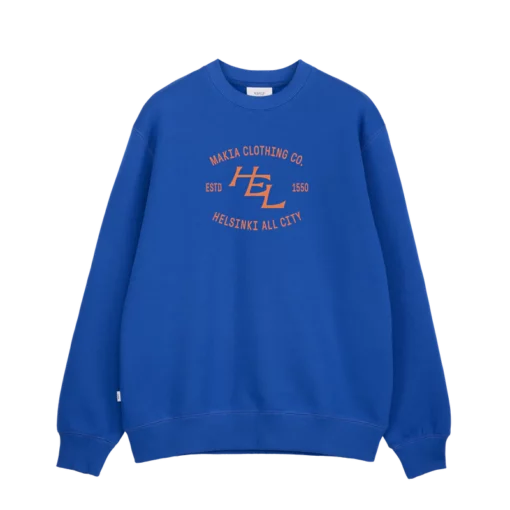 Makia All City Sweatshirt Blue