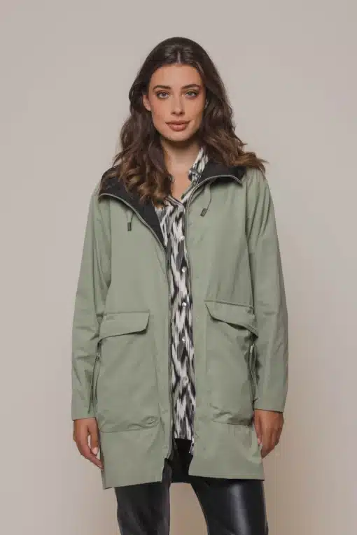 Rino & Pelle Maxime Reversible Coat Seamoss/Black