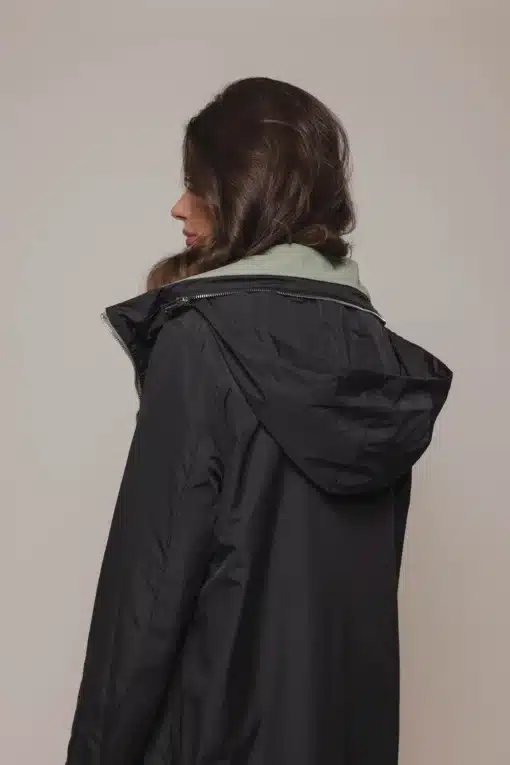 Rino & Pelle Maxime Reversible Coat Seamoss/Black