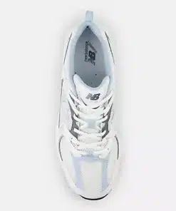 New Balance 530 Women White with dark arctic grey and light chrome blue