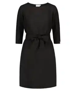 Nakoa Classic Linen Dress Black