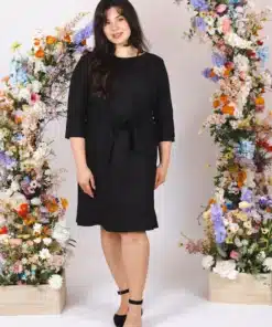 Nakoa Classic Linen Dress Black