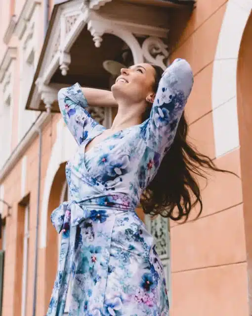 Nakoa Print Wrap Dress Lush