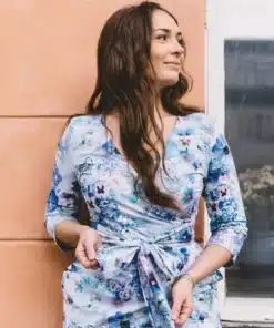 Nakoa Print Wrap Dress Lush