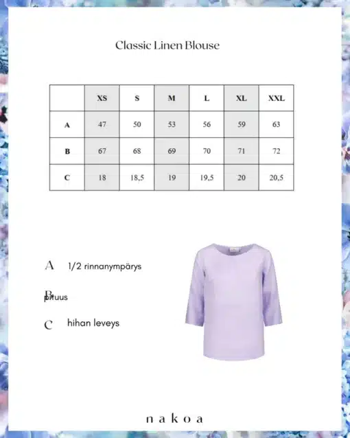 Nakoa Classic Linen Blouse Papaya