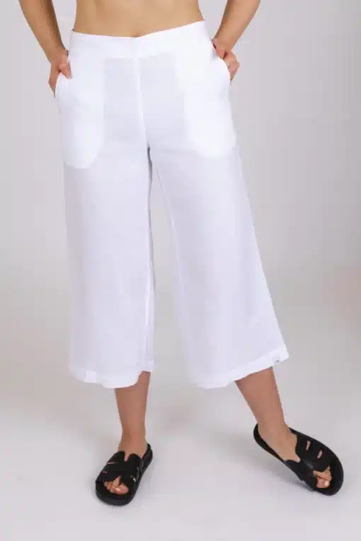 Nakoa Linen Culottes Coconut Milk