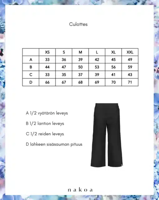 Nakoa Linen Culottes Coconut Milk