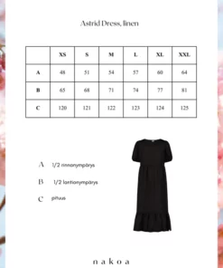 Nakoa Astrid Dress Black