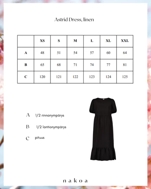 Nakoa Astrid Dress Black