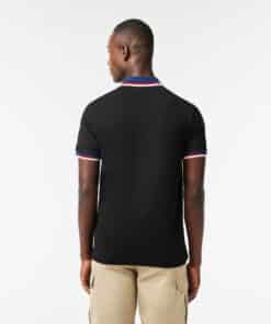 Lacoste Regular Fit Polo Shirt With Contrasting Collar Black