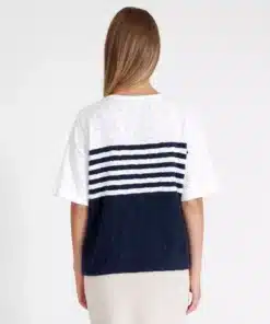 Holebrook Isabella Tee Navy/White