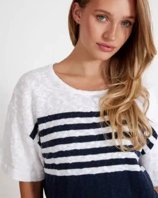 Holebrook Isabella Tee Navy/White