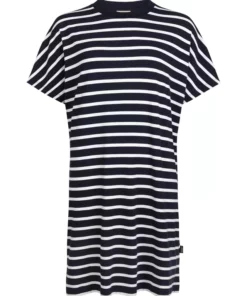 Holebrook Asta Tee Dress Navy/White