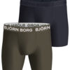 Björn Borg Performance Boxer 2-Pack Green, Grey