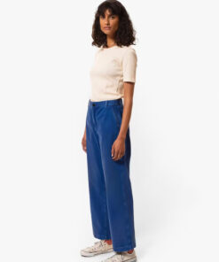 Nudie Jeans Wendy Herringbone Pants Blue