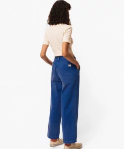 Nudie Jeans Wendy Herringbone Pants Blue