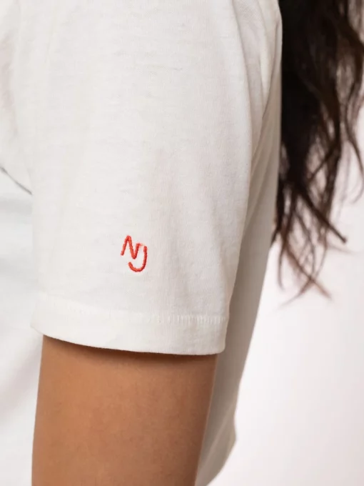 Nudie Jeans Joni Solid T-shirt Offwhite