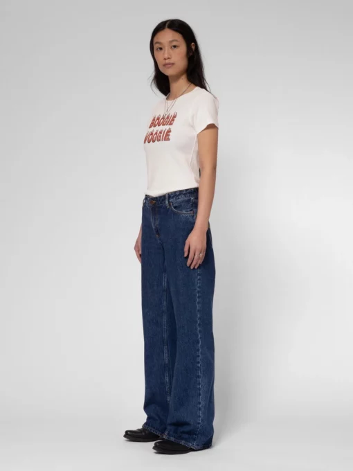 Nudie Jeans Eve T-Shirt Boogie Woogie Offwhite