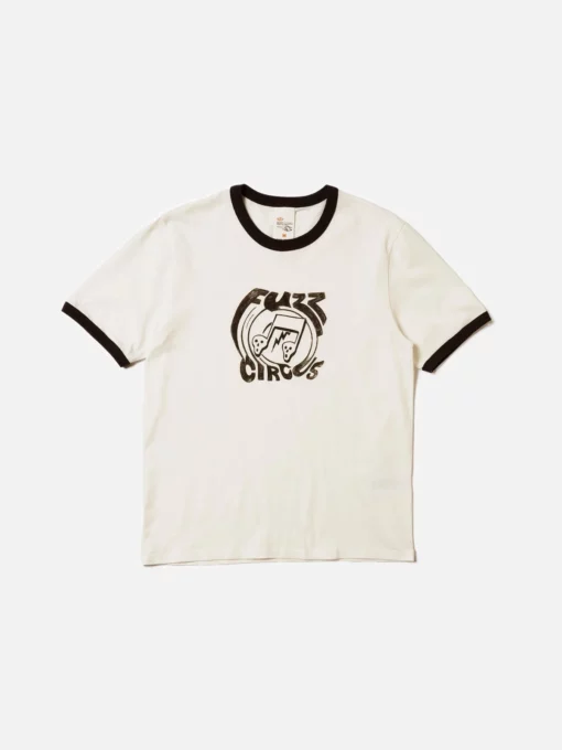 Nudie Jeans Ricky Fuzz Ringer T-Shirt Offwhite