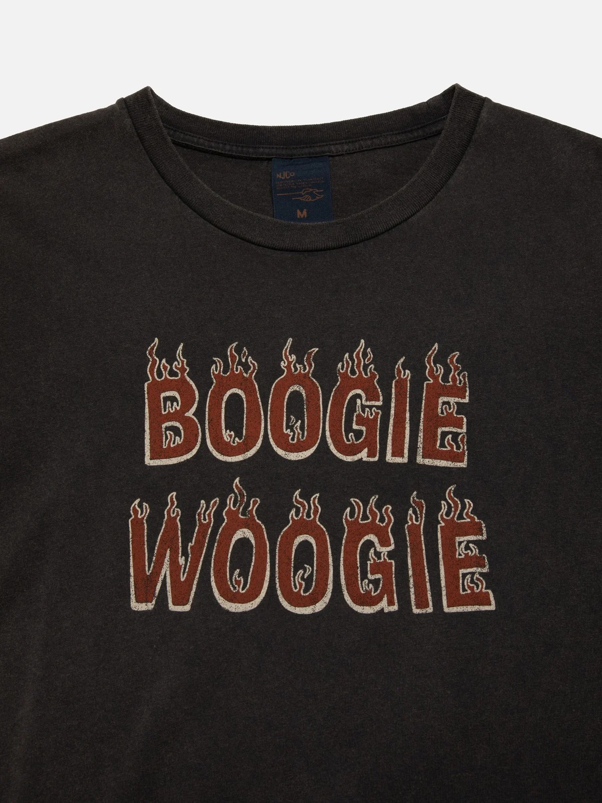 Nudie Jeans Roy Boogie T Shirt Antracite Aukia