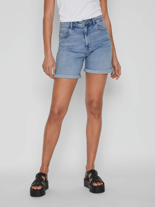 Vila Jo Denim Shorts Light Blue Denim