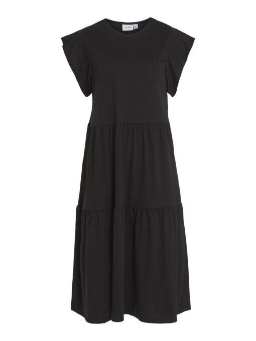 Vila Summer Midi Dress Black
