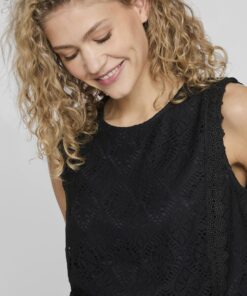 Vila Susanni Top Black Beauty