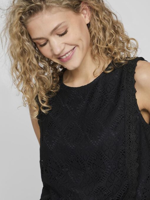 Vila Susanni Top Black Beauty