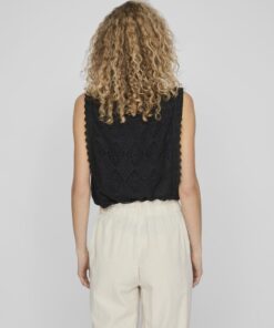 Vila Susanni Top Black Beauty