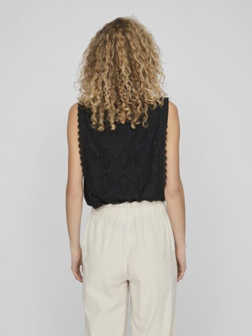 Vila Susanni Top Black Beauty