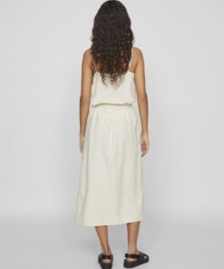 Vila Prisilla Midi Skirt Super Light Natural Melan