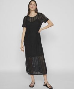 Vila Gardea O-Neck Ankle Dress Black